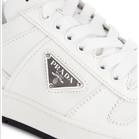Prada Downtown Leather Sneakers 36.5 - Picture 5 of 8